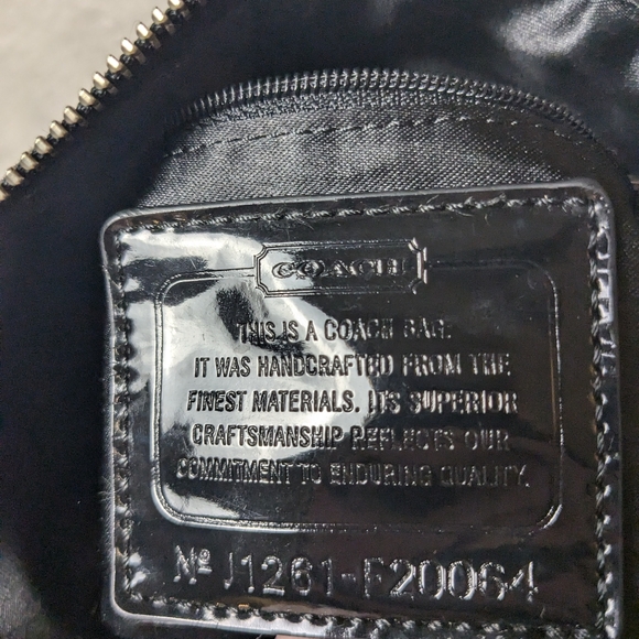 Coach Poppy black and brown women's shoulder bag with removable adjustable strap - Picture 10 of 13